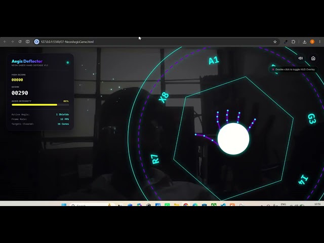 I Built a Futuristic HUD Defense Game with HTML, CSS & JavaScript ⚡
