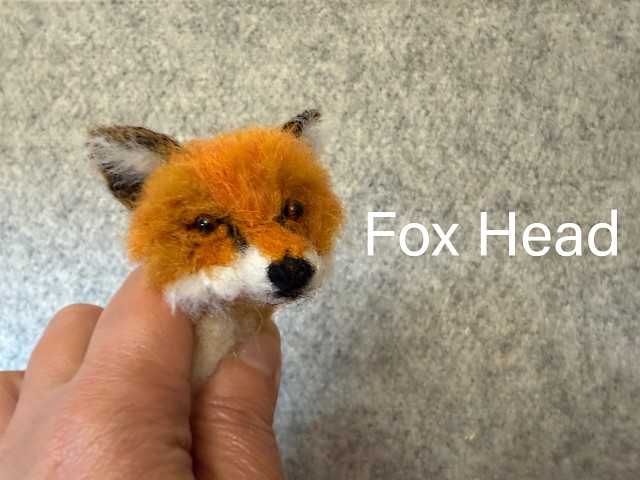 Making a Needle Felted Fox Head 🦊