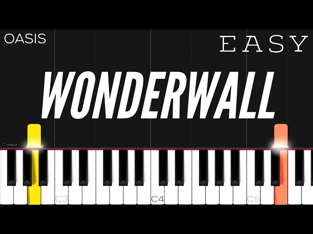 Oasis - Wonderwall | EASY Piano Tutorial