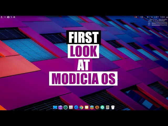 Modicia OS es Linux para usuarios avanzados de multimedia