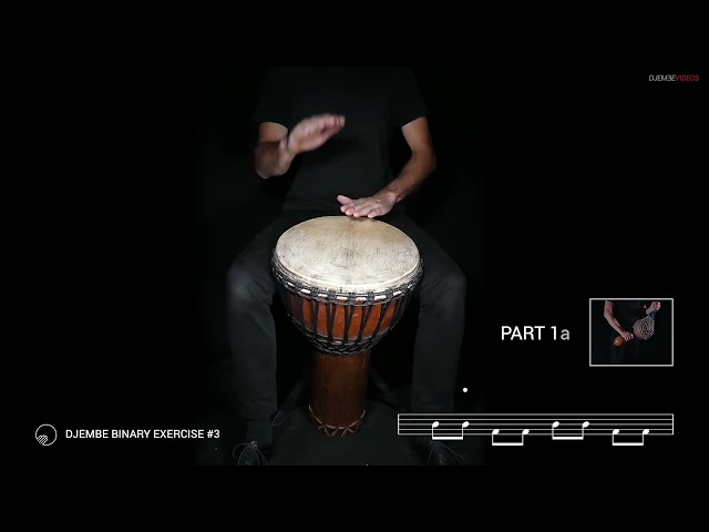 DJEMBE BINARY LEARNING PATH FOR BEGINNERS - EXERCISE 3 | Learn Djembe Online