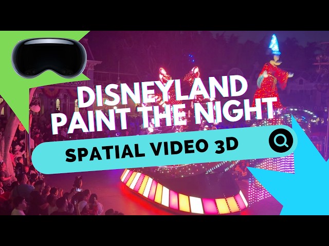 Paint the Night Spatial Video | Immersive 3D POV | Disneyland Railroad Balcony View