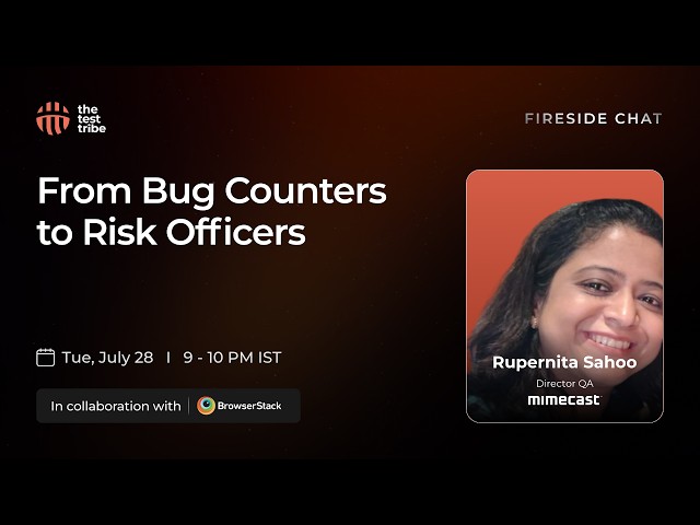 From Bug Counters to Risk Officers | Rupernita Sahoo