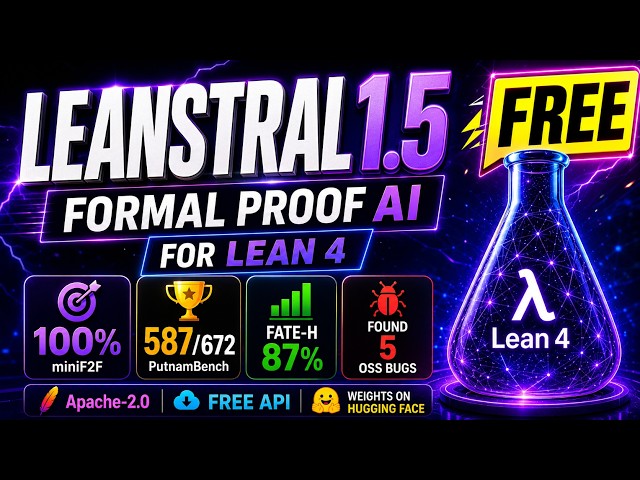 Mistral AI’s Leanstral 1.5 Solves 587 PutnamBench Problems 🤯 | Free Lean 4 AI