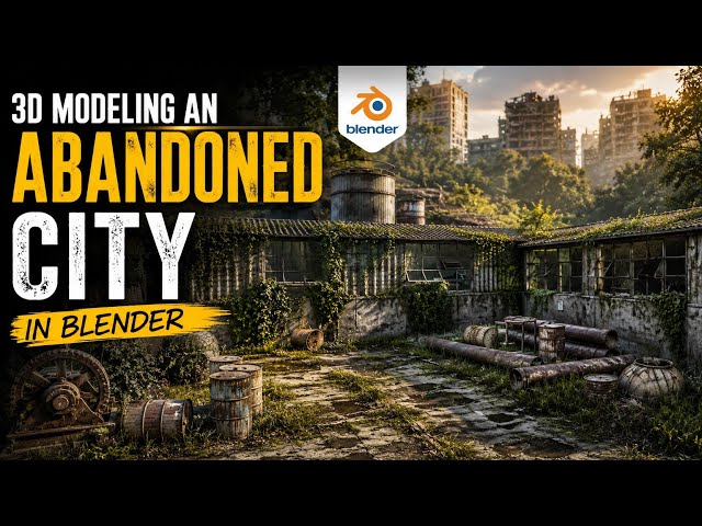 3D Modeling an Abandoned City in Blender | Step-by-Step Tutorial