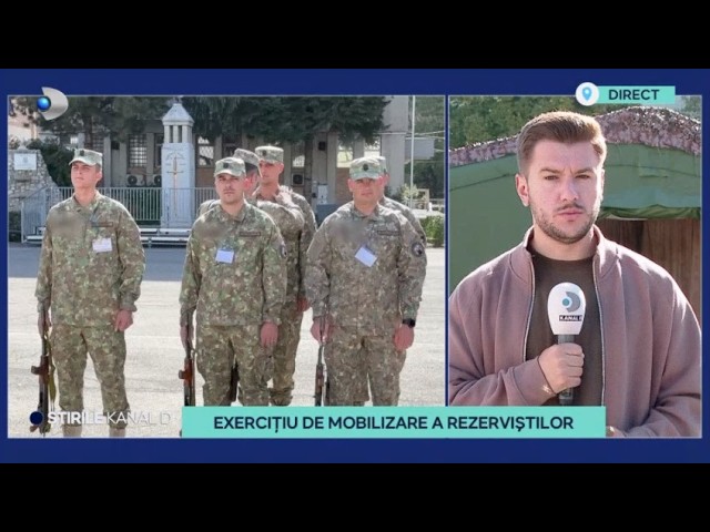 Stirile Kanal D - Exercitiu de mobilizare a rezervistilor! | Editie de pranz