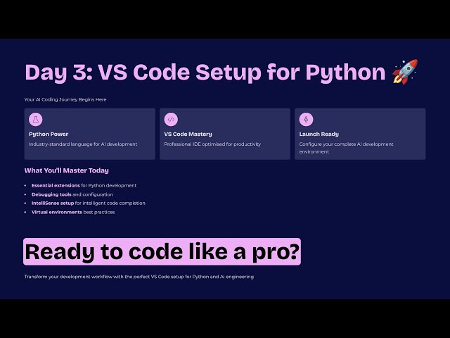 Set Up VS Code for Python in 60 Seconds 💻🔥 | Beginner’s AI Coding Setup! #Python #VScode #AI