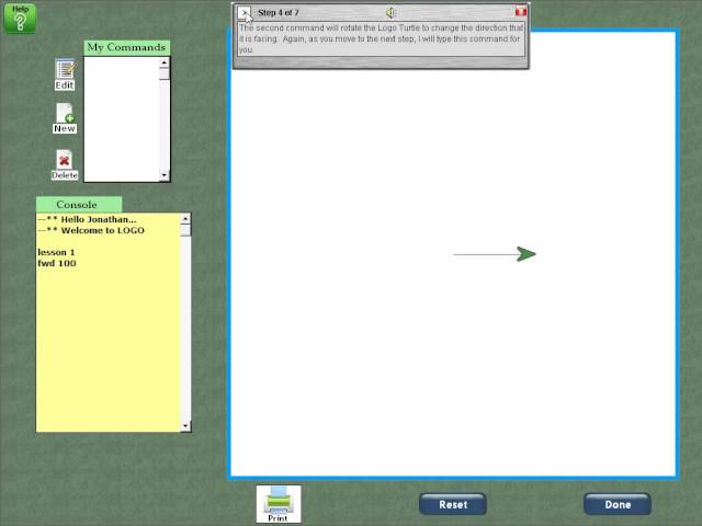Mini-Turtle Logo Programming -  Lesson 1