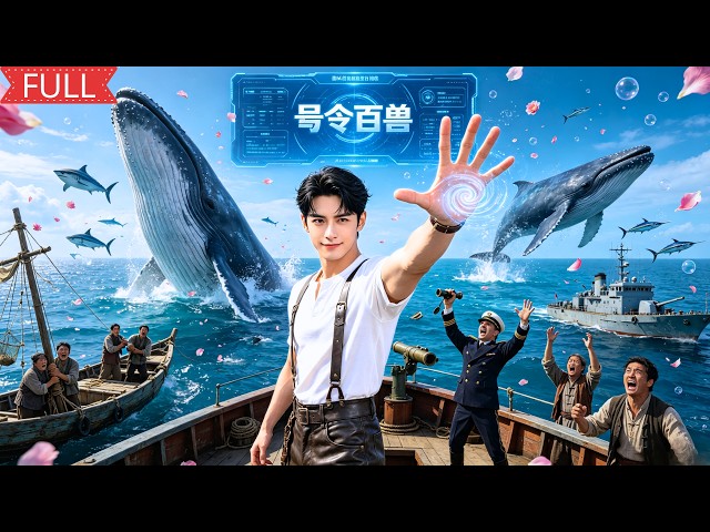 最窮漁民覺醒系統：雙眼定位深海獵物，開口命令百獸！他拖活老虎回村、騎鯨魚下鬼潭，最後領獸潮打爆洋人炮艇！【全集】#ai短劇