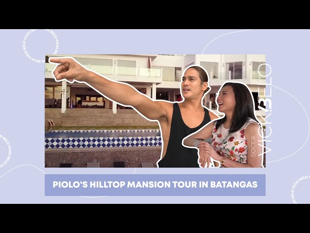 Piolo's Hilltop Mansion Tour in Batangas | Vicki Belo