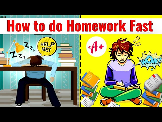 How To Do Homework Fast | Best Hacks To Complete The Pending Work | How to do Home work | Study tips