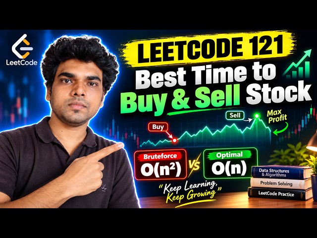 LeetCode 121 | Best Time to Buy & Sell Stock | O(n²) Brute Force to Optimal O(n) | Interview