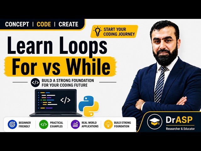 Loops in Python | For Loop vs While Loop Explained with Real-World Examples