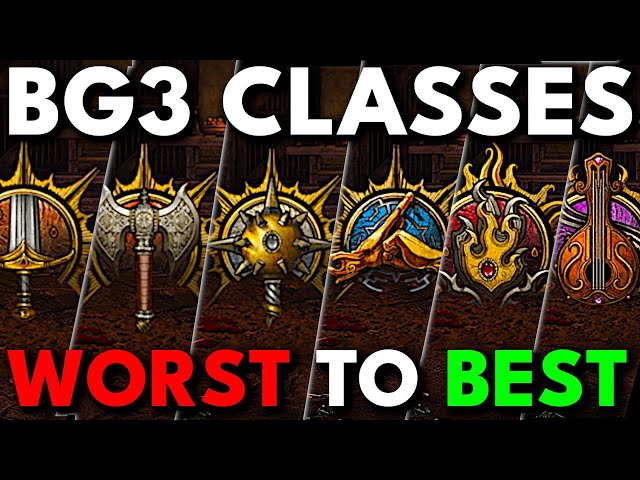 Every Baldur's Gate 3 Class RANKED Worst to Best