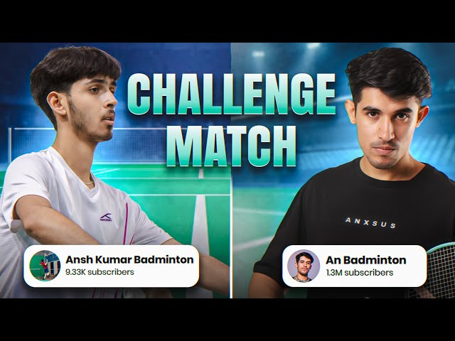 I challenged @anbadminton98 for Badminton Match 😱🏸 | Who won? 😮 #challenge #match 