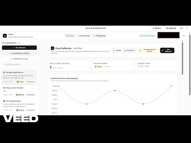 Lumen — AI Journaling App | Hack2Skill Gen AI APAC Ideathon