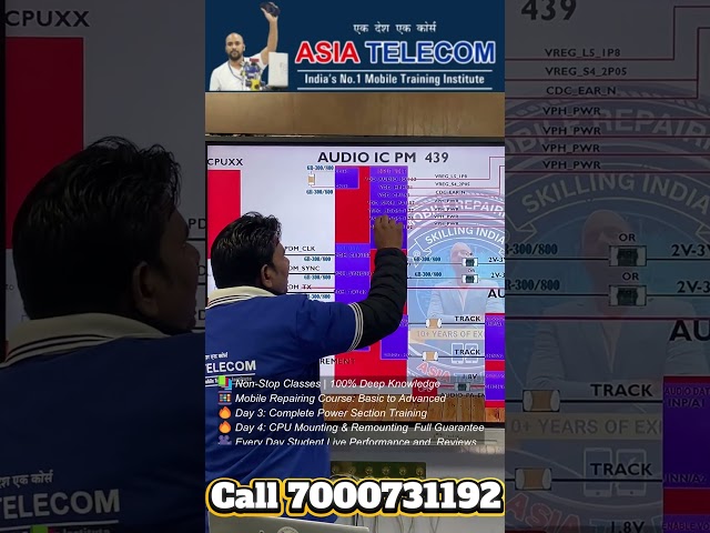 Mobile Audio IC Diagram Explained by Student  Asiatelecom Mobile Training Institute  Next Batch Call