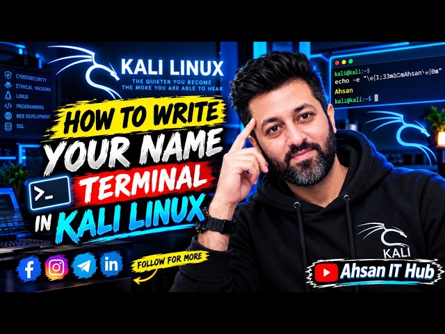 How to Write Your Name in the Terminal on Kali Linux