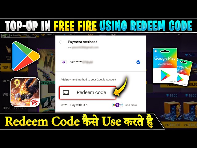 How to Top Up in Free Fire Using Redeem Codes | Top Up With Redeem Code | How To Use Redeem Code FF