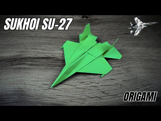 Sukhoi Su-27 Fighter Jet Origami World Tutorial ✈️ | How to Make a Paper Su-27 Step By Step Easy