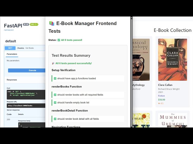 Easier E-Book-Manager in Python with FastAPI & PostgreSQL (CRUD)