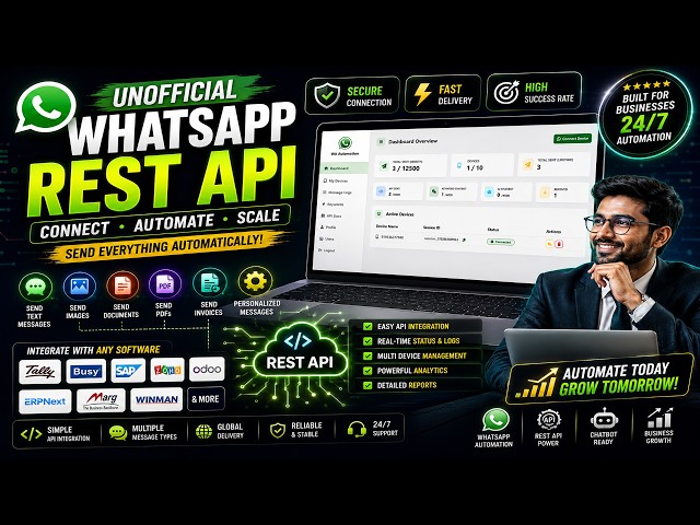 Live WhatsApp REST API Demo | Send WhatsApp Messages from Tally, ERP & CRM