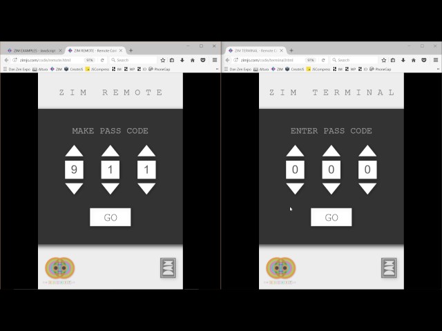 Canvas Coding Examples - 24 - Remote Multi-user - with ZIM #HTML #JavaScript #CreateJS #ZIMjs