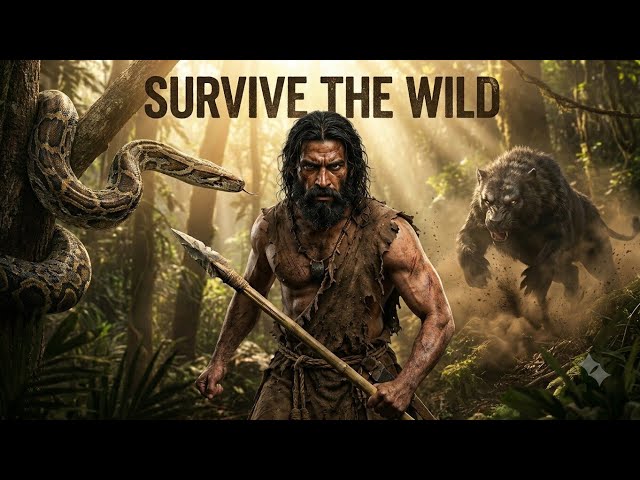 Lost Alone in Deadly Jungle: Fighting Giant Python & Wild Beast! 🥵