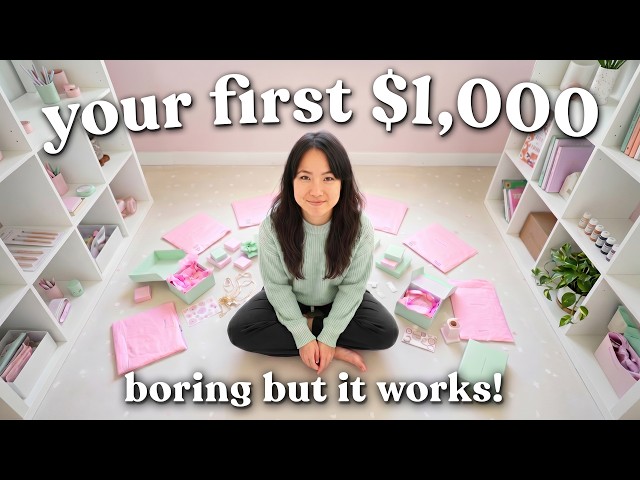 How I'd Make My First $1000/Month Selling Handmade, Without Posting Daily