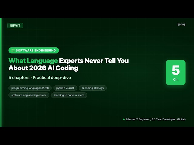 What Language Experts Never Tell You About 2026 AI Coding | #NEWIT