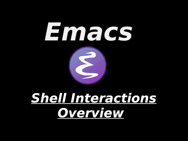 Emacs As Your Terminal Emulator