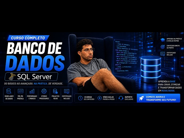 🚀 Aprenda SQL Server do Zero | Curso Completo de Banco de Dados