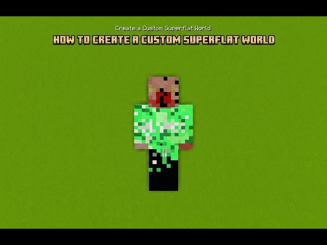 How to create a custom super flat world in Minecraft Java edition