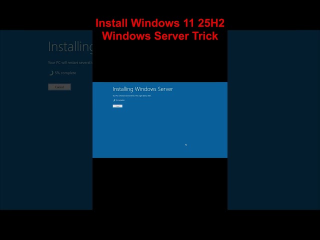 Install Windows 11 Quick !  #windows1125h2 #windows11 #microsoft #techtips #tutorial #nousb