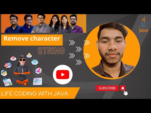 Remove character #java #codingninja