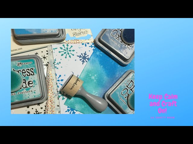 2 Ways to Use Distress Oxides With My Snowflake Stencil