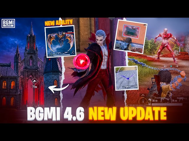 BGMI 4.6 UPDATE 😱 | Release Date, Vampire vs Hunter & All New Features 🔥 | PUBG 4.6
