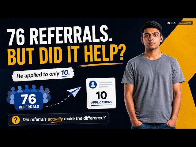 76 Job Referrals in 5 Months... But Could He Turn Them Into a Job? | Crio.do Review