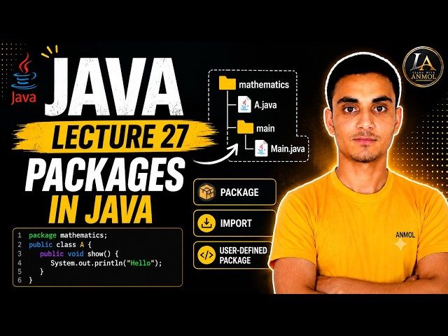 Packages in Java | Java Lecture 27  | User Defined Package | Java Tutorial