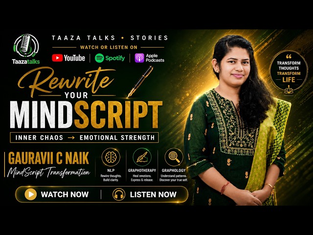 Rewrite Your Mindscript: Transform Your Life with NLP, Graphotherapy & Graphology | Gauravii C Naik
