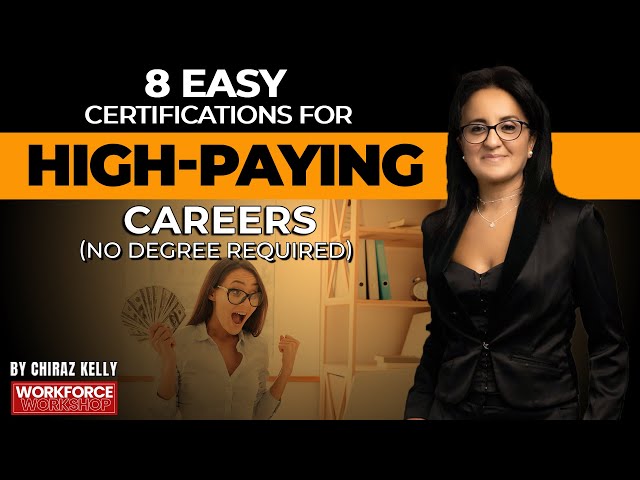 8 Easy Certifications for Careers that Pay Well (No Degree Required) | Episode 179