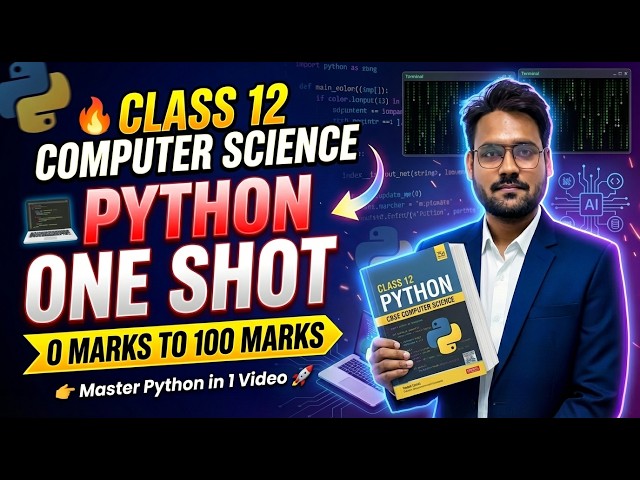 Python One Shot 🔥 | Class 12 CBSE Computer Science #cbse2026