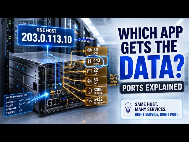 Chapter 5 : Ports — How HTTP, HTTPS, SSH, DNS and Databases Find the Right Service|Networking Basics
