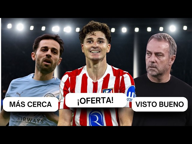🚨 نادي برشلونة يُقدم عرضًا قويًا 💥 عرض لجوليان ألفاريز وموافقة على برناردو سيلفا | سوق الانتقالات...