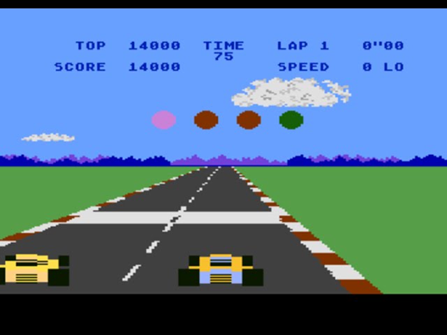 Pole position Atari 800 Longplay