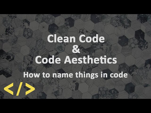 Code aesthetics - how to name things in code (Arabic)