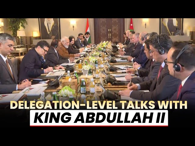 LIVE: PM Narendra Modi holds delegation-level talks with HM King Abdullah II of Jordan | India