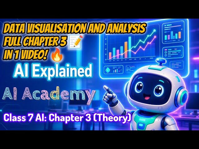 Class 7 AI Chapter 3: Data Visualisation and Analysis 🤖 | Full One-Shot Theory | AI Academy