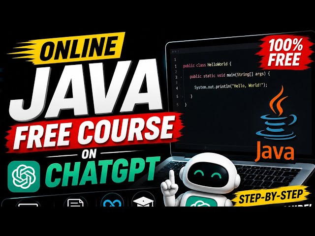 Learn Java for FREE with ChatGPT #javacourse #codingtutorial #java #javatutorial #chatgpt #jobsearch