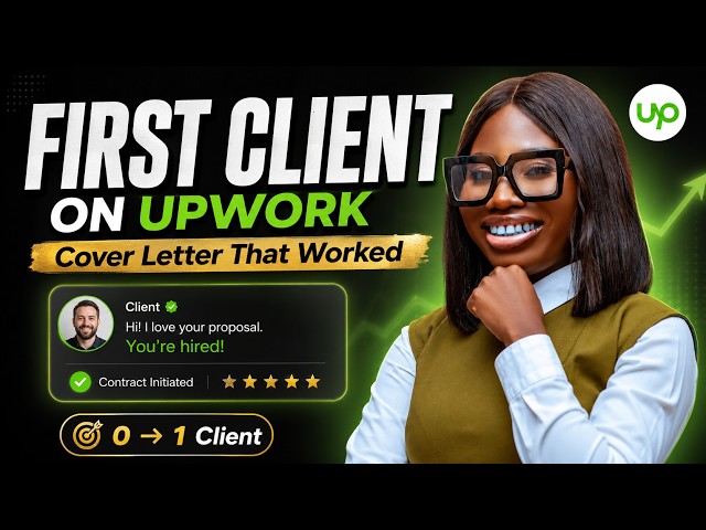 No Clients on Upwork? This Cover Letter Got Me My First Client  #Upwork #Freelancing #UpworkTips